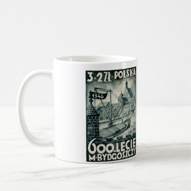 1946 Bydgoszcz Poland Coffee Mug (Left)