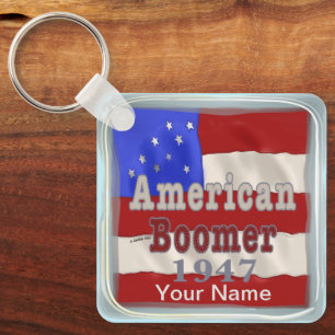 1947 Birthday Baby Boomer keychains