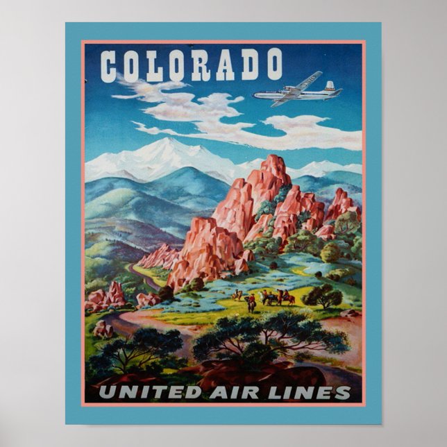 1947 Colorado Travel Ad Poster (Front)