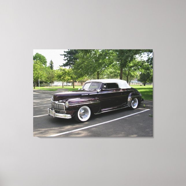 1947 Mercury Convertible Poster Canvas Print (Front)