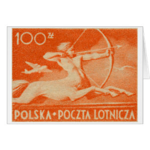 1948 100 zt Polish Airmail Stamp
