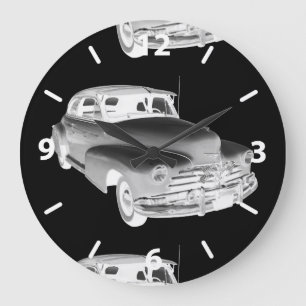 1948 Chevrolet Fleetmaster Antique Car Art Large Clock