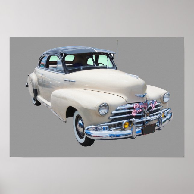 1948 Chevrolet Fleetmaster Antique Car Poster (Front)