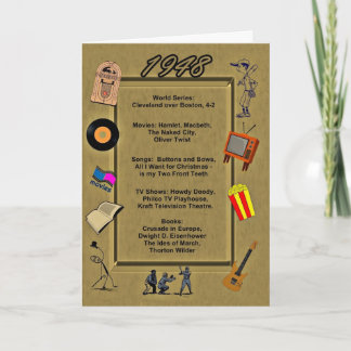 1948 Great Events Birthday Card
