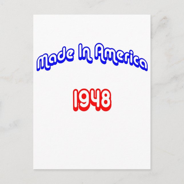 1948 Made In America Postcard (Front)