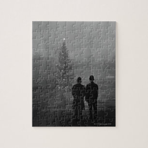 1948: Two policemen regard Christmas Tree Jigsaw Puzzle