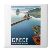 1949 Corfu Greece Travel Poster