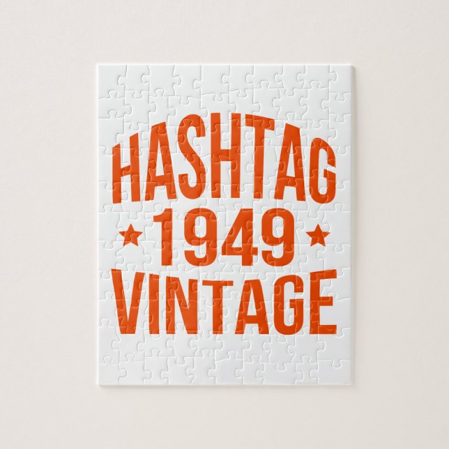 1949 Hashtag Vintage Jigsaw Puzzle (Vertical)