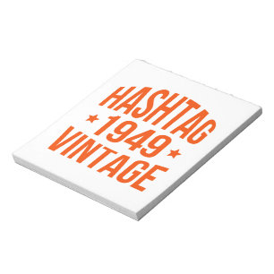 1949 Hashtag Vintage Notepad