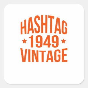 1949 Hashtag Vintage Sticker