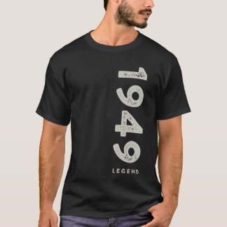 1949 Legend 75th Birthday Top for Men, Vintage Min