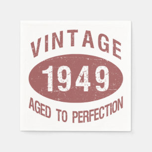 1949 Vintage Birthday Napkin