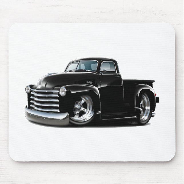 1950-52 Chevy Black Truck Mouse Pad (Front)