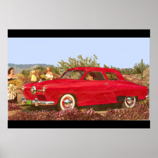 1950 Car Advertisement Photo Poster