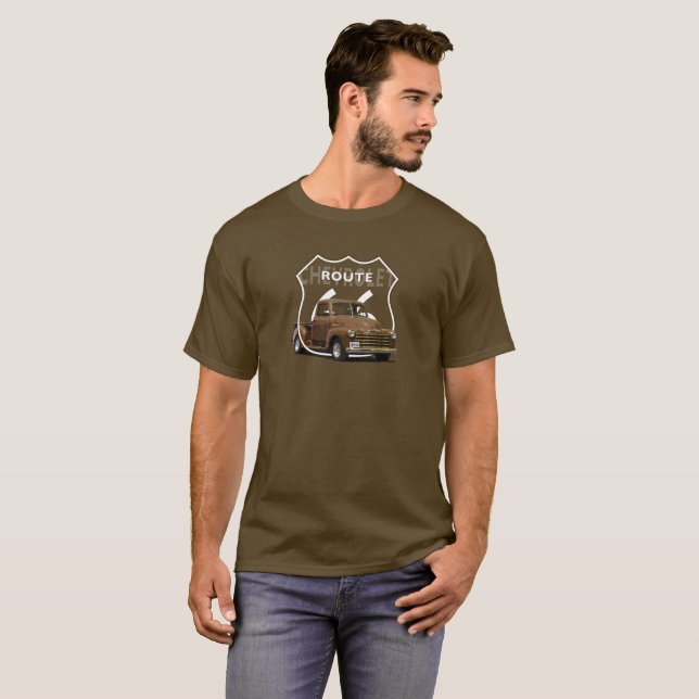 1950 Chevrolet 3100 Truck. Brown 1950 Chevy Truck. T-Shirt (Front Full)