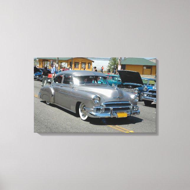 1950 Chevrolet Fleetline Poster Canvas Print (Front)