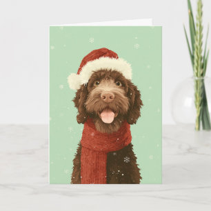 1950 Christmas Labradoodle Card