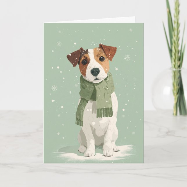 1950 Christmas Terrier Card (Front)