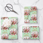 1950 Christmas Vintage Lady Shopping Wrapping Paper Sheet<br><div class="desc">Christmas as it looked like in the 1950's with this retro artwork of a lady all dressed in a full skirted dress</div>