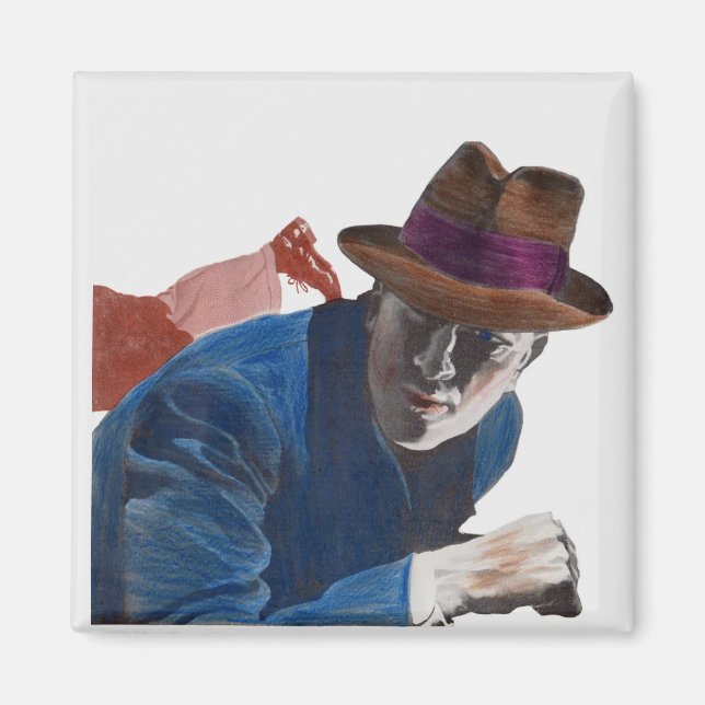 1950 gritty detective action magnet (Front)