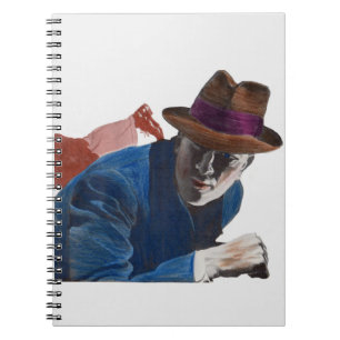 1950 gritty detective action spiral notebook