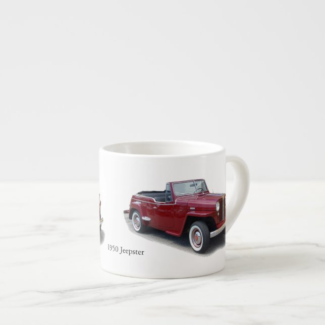 1950 Jeepster espresso mug (Front Right)