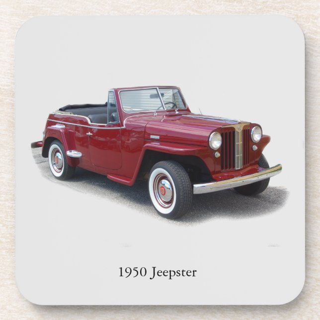 1950 Jeepster set of 6 coasters (Front)