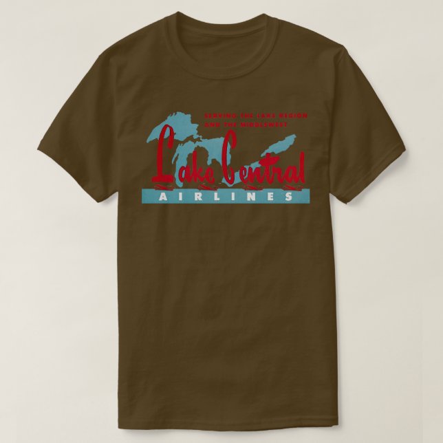 1950 Lake Central Airlines TShirt (Design Front)