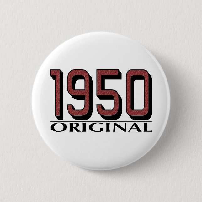 1950 Original 6 Cm Round Badge (Front)