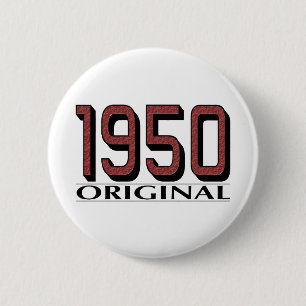 1950 Original 6 Cm Round Badge