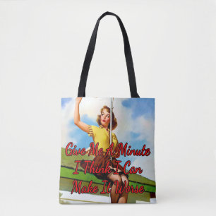 1950’s Fixing Antenna by Gil Elvgren Tote Bag