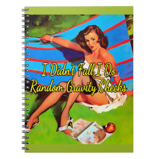 1950’s Pinup Fall Out of Hammock by Gil Elvgren  Notebook