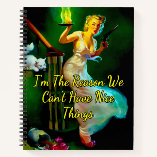 1950’s Pinup Looking for Trouble by Gil Elvgren  Notebook