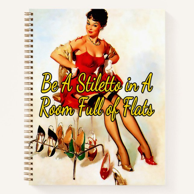 1950’s Trying on Shoes by Gil Elvgren Notebook (Front)