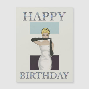 1950 vintage woman evening gloves Happy birthday