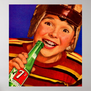 1950s ‘77 soda ad poster