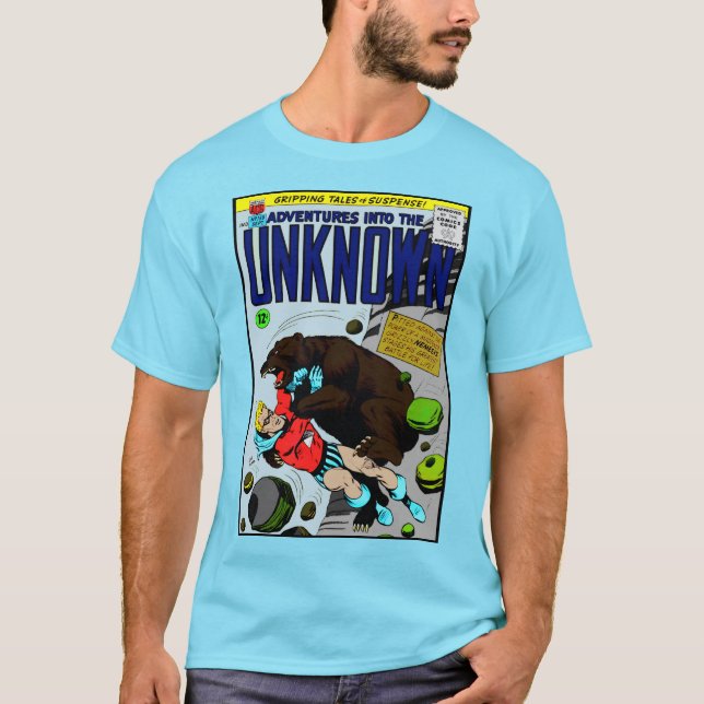 1950's 'Adventure into the Unknown' Comic T-Shirt (Front)