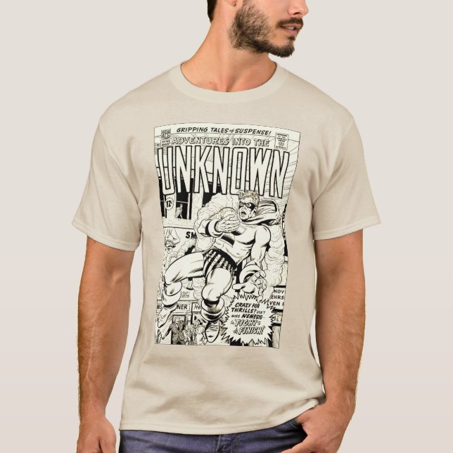 1950's 'Adventures into the UNKNOWN' Comic T-Shirt (Front)