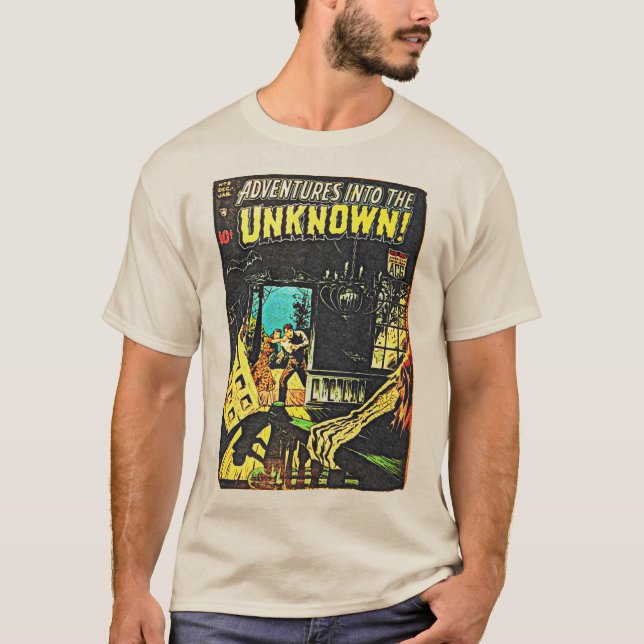 1950's Adventures Into The Unknown T-Shirt (Front)