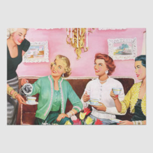 1950'S AFTERNOON TEA TISSUE PAPER