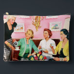 1950'S AFTERNOON TEA VINTAGE ART ACCESSORY POUCH<br><div class="desc">1950'S AFTERNOON TEA VINTAGE ART</div>
