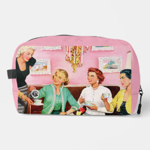 1950'S AFTERNOON TEA VINTAGE ART DOPP KIT