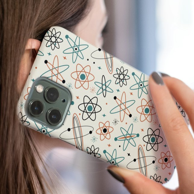 1950s Atomic Era Space Age Mid-century Pattern iPhone 16 Case (Creator Uploaded)