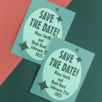 1950's Atomic Mint Wedding Save-the-Date