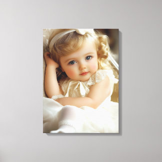 1950s Baby Girl Canvas Print