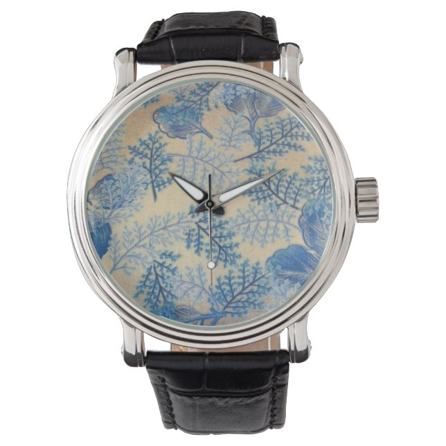 1950s blue ferns watch (Front)