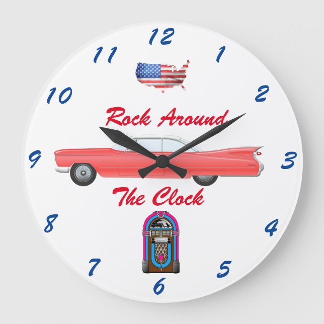 1950's Cadillac Wall Clock (Front)