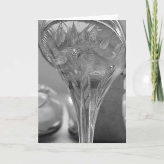 1950's Carved Lucite Heels Greeting or Note Card (Front)