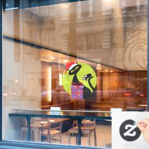 1950s Christmas Black Cat Black Mouse