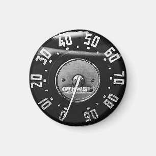 1950s Classic Pickup Truck Speedometer Magnet